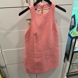 Exquisite pink pattern dress for summer